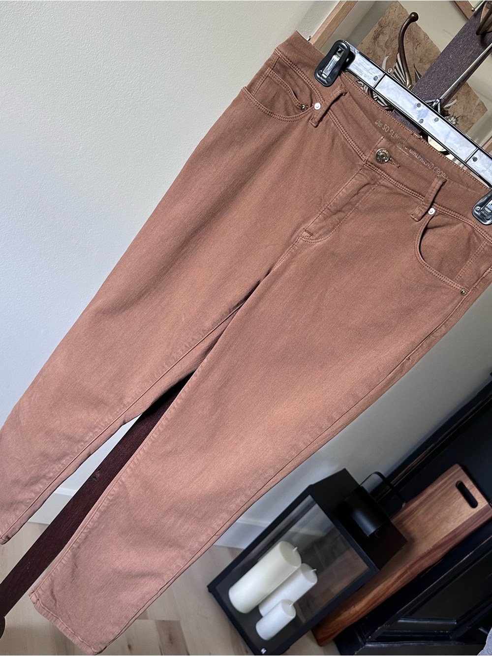 Chico's Cropped So Slimming Ankle Pants in Camel Brown